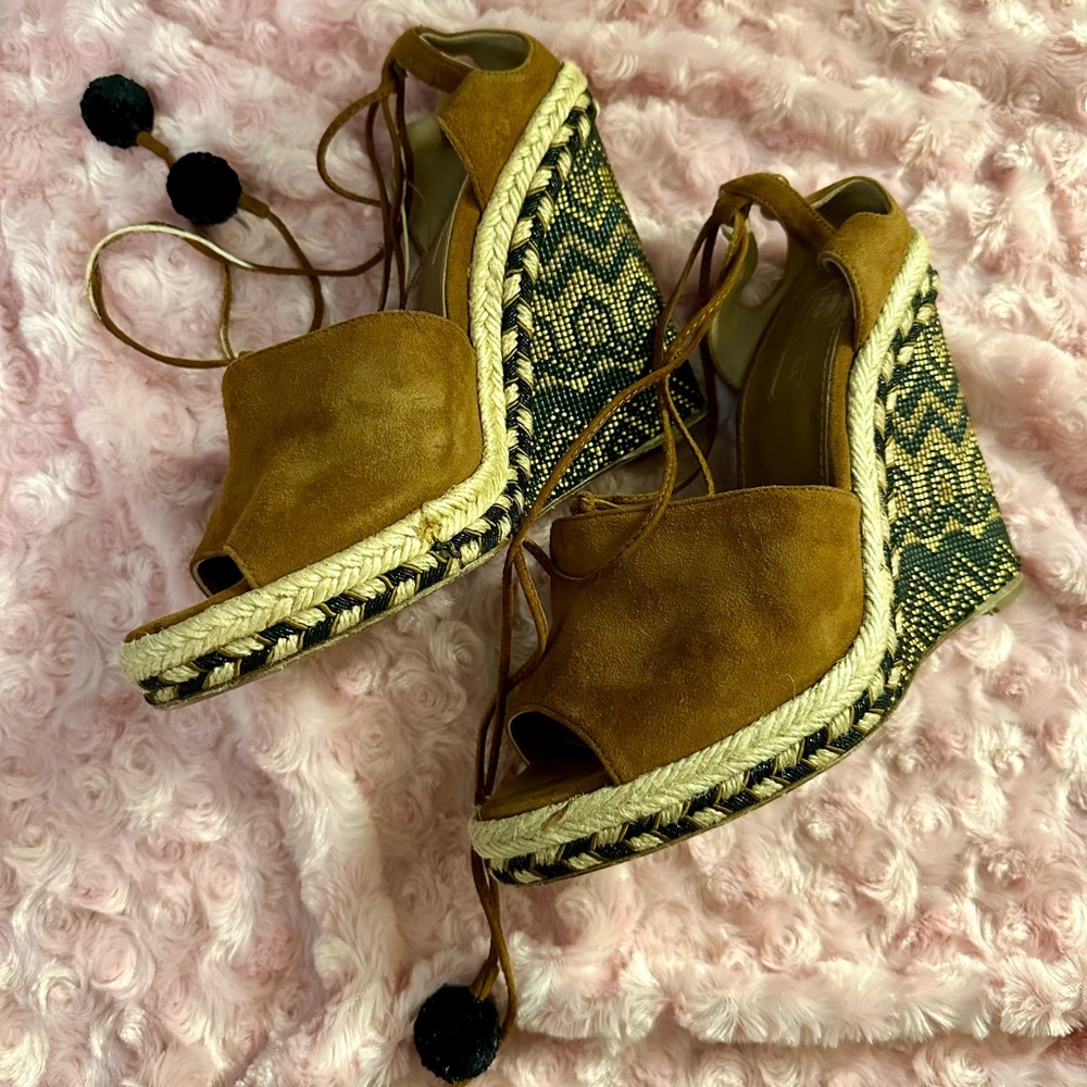 AQUAZURRA suede wedges